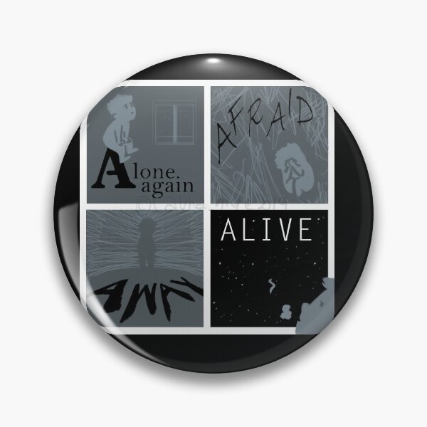 Item preview, Alone - Afraid - Away- ALIVE designed and sold by LauraHiye.