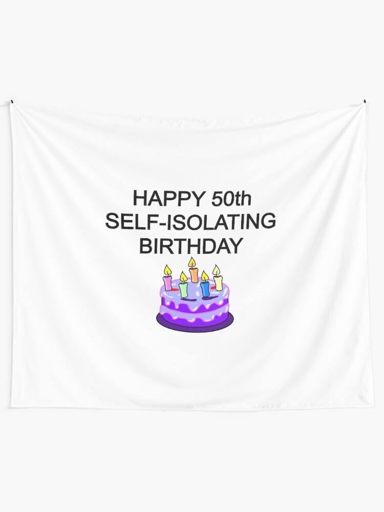 Happy Self-Isolating Birthday - Funny Birthday Card - Happy Quarantined Birthday - 50th Birthday - Milestone Birthday Greeting Card Happy Self-Isolating Birthday - Funny Birthday Card - Happy Quarantined Birthday - 50th Birthday - Milestone Birthday Greeting Card