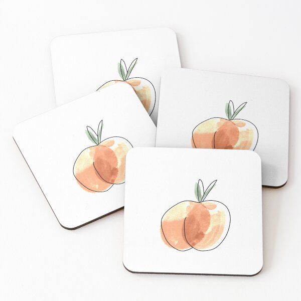 Item preview, Outlined peach designed and sold by Lucy Skillicorn.