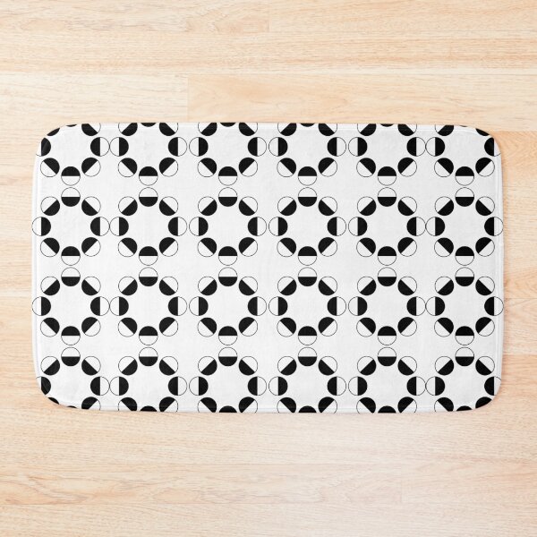 Item preview, Geometric Black & White Semi-Circles designed and sold by BleuSky.