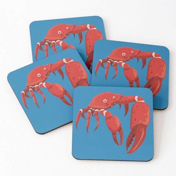 Item preview, colourful red crab with huge tongs designed and sold by duxpavlic.