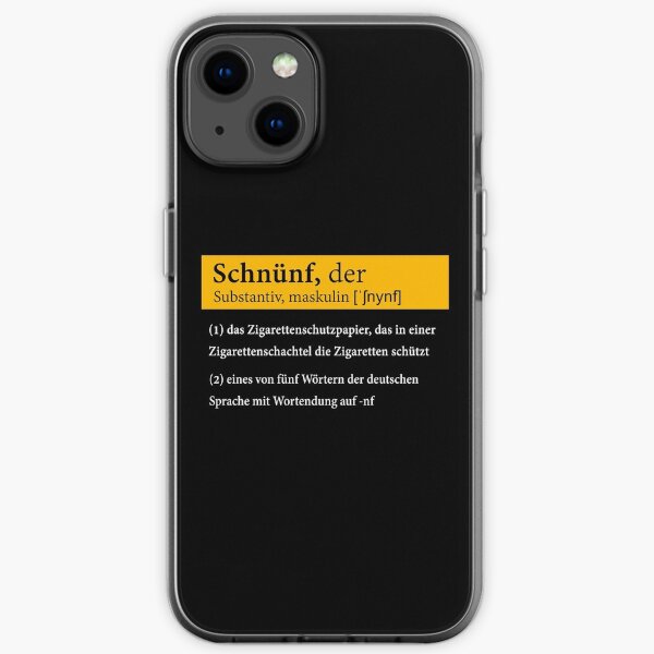Der Schnünf - Zigarettenschachtel Papier iPhone Flexible Hülle