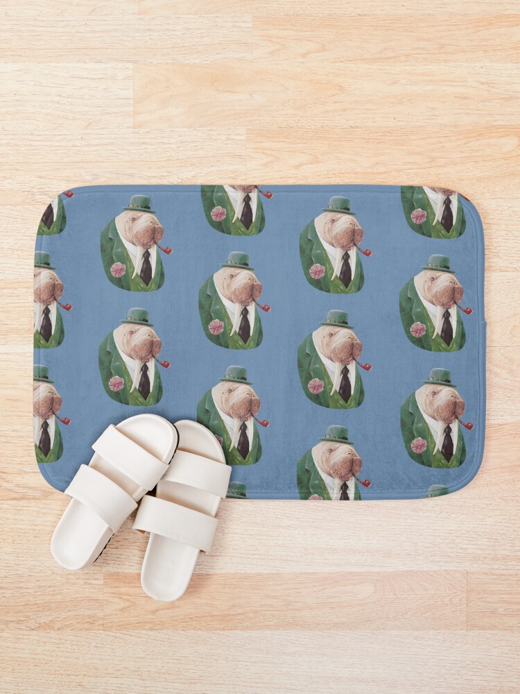 Alternate view of Walrus Green Bath Mat