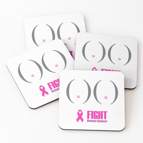 Item preview, Fight breast cancer- breasts drawn with dots and bracket  designed and sold by Shawlin Islam.