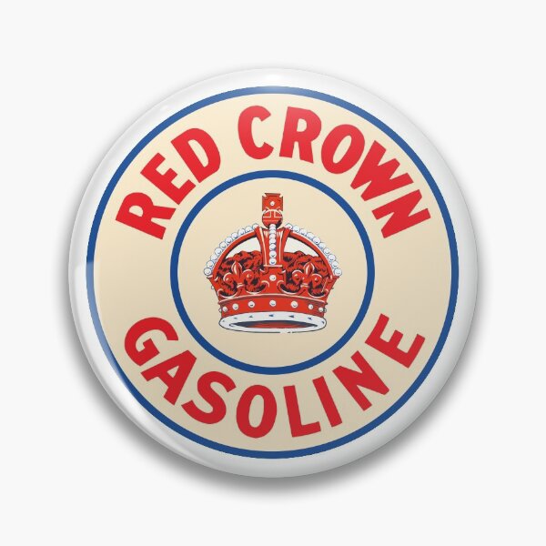 Item preview, Red Crown Gasoline vintage sign reproduction designed and sold by htrdesigns.