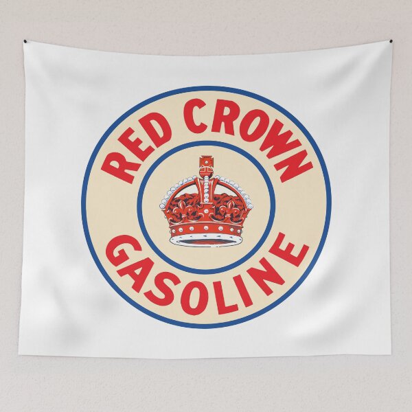 Item preview, Red Crown Gasoline vintage sign reproduction designed and sold by htrdesigns.
