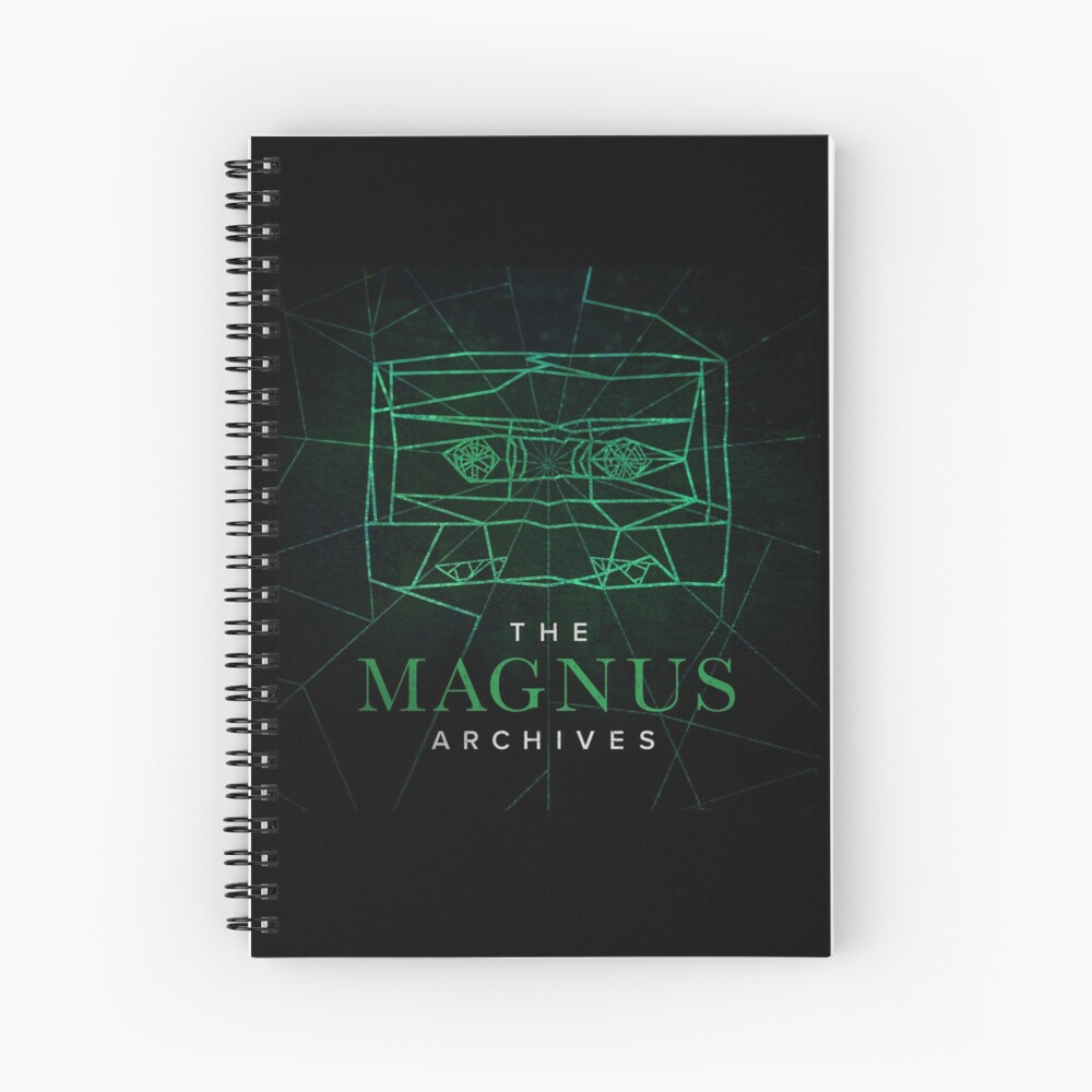 The Magnus Archives Logo (Season 5) (Square Block Logo) Spiral Notebook