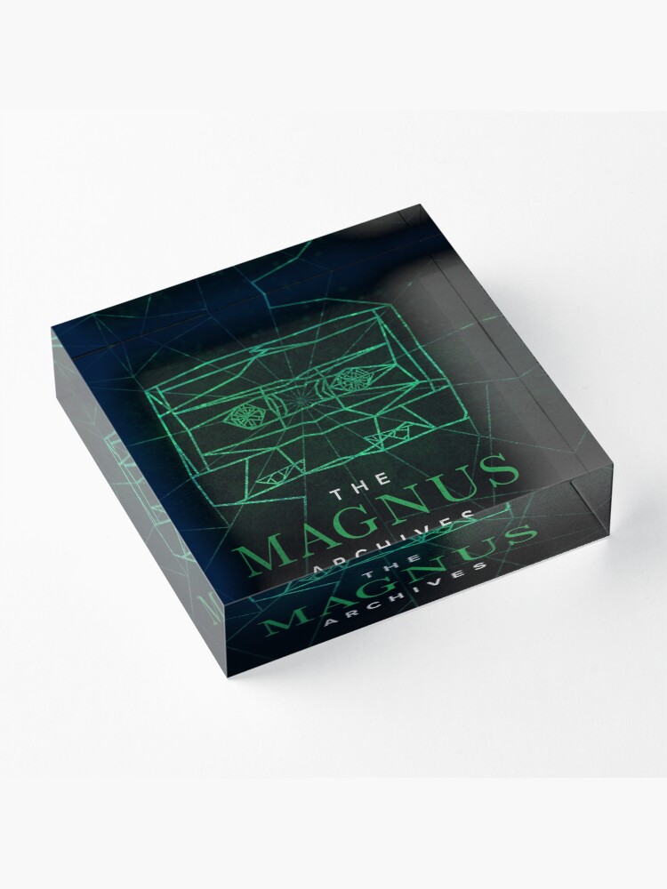 Alternate view of The Magnus Archives Logo (Season 5) (Square Block Logo) Acrylic Block