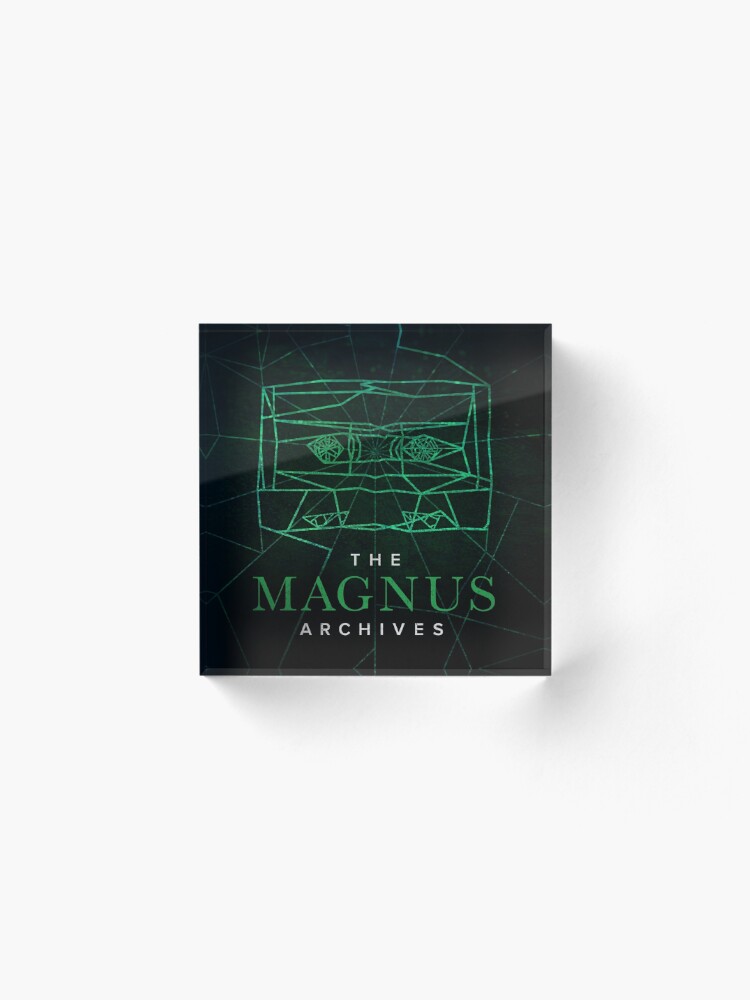 Alternate view of The Magnus Archives Logo (Season 5) (Square Block Logo) Acrylic Block