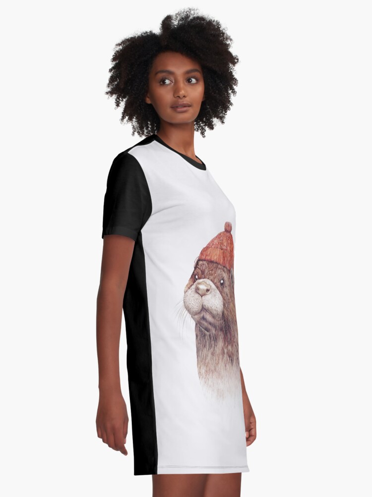 Alternate view of Otter Graphic T-Shirt Dress