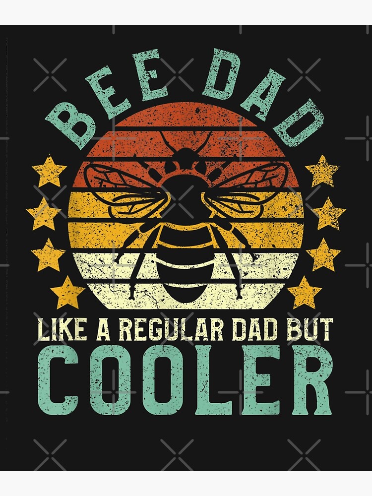 Bee Dad Father's Day Gift Shirt Vintage Beekeeping Graphic Tee