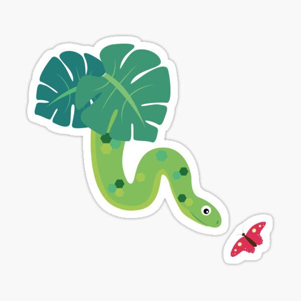Schlange Dschungel Urwald Sticker
