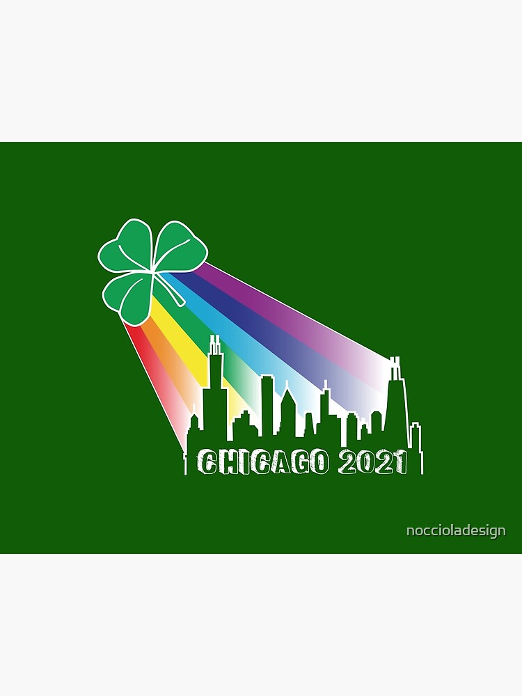 St Patrick S Day Chicago Shamrock 2021 Art Board Print By Noccioladesign Redbubble