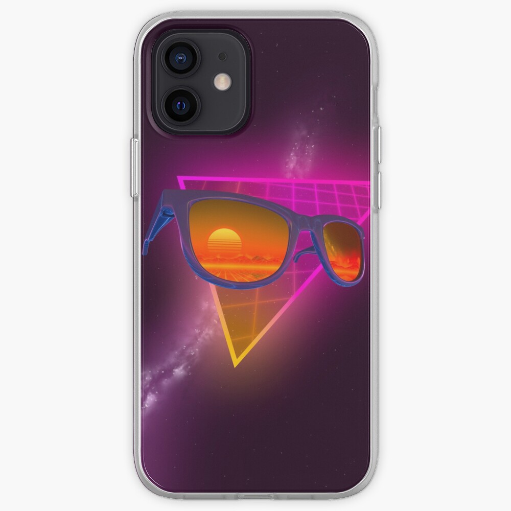 Sunglasses in space (Purple) iPhone Case