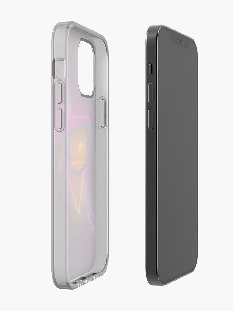 Alternate view of Sunglasses in space (Purple) iPhone Case