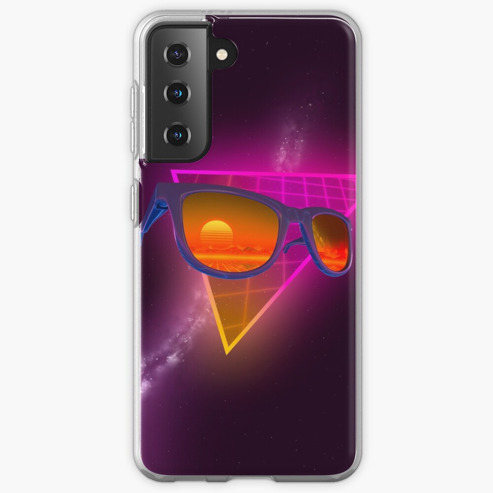 Sunglasses in space (Purple) Samsung Galaxy Phone Case
