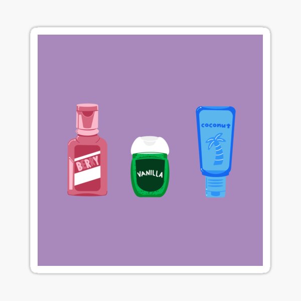 Berry, Vanilla, Coconut Sticker