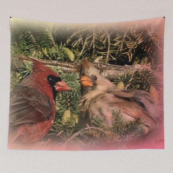 Item preview, MALE AND FEMALE CARDINALS designed and sold by Marie Leblanc.