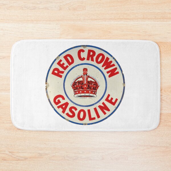 Item preview, Red Crown Gasoline distressed vintage sign reproduction designed and sold by htrdesigns.