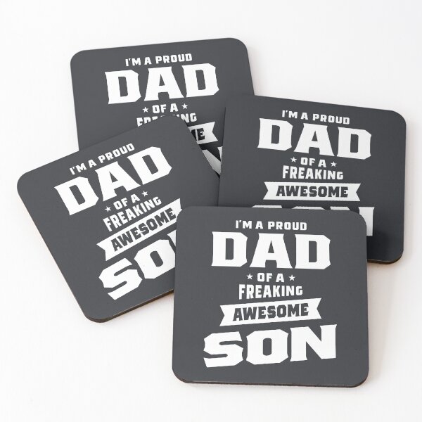 Item preview, Proud Dad Of a Freaking Awesome Son Funny Gift for Dads Men's designed and sold by cidolopez.