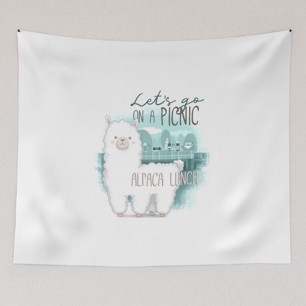 Item preview, Let's Go On A Picnic Alpaca Lunch designed and sold by AscendMerch.