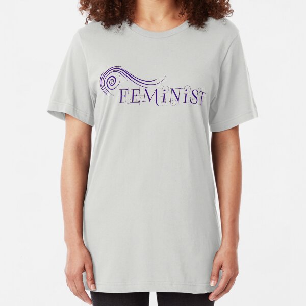 Firespiral Feminist (dark) Slim Fit T-Shirt