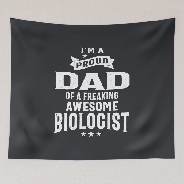 Item preview, Mens I'm a Proud Dad Of a Freaking Awesome Biologist Shirt for Father designed and sold by cidolopez.