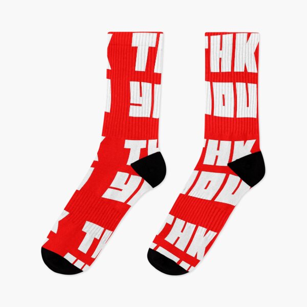Item preview, THK YOU Big Bold Letters Lettering - Red Square designed and sold by Urban-Lettering.