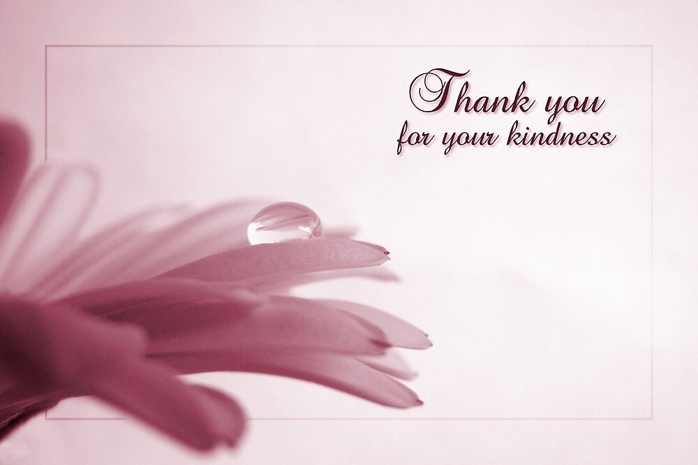 "Thank You For Your Kindness Card" by Tracy Friesen