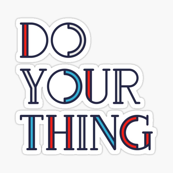 Item preview, DO YOUR THING - modern typography designed and sold by ShowMeMars.