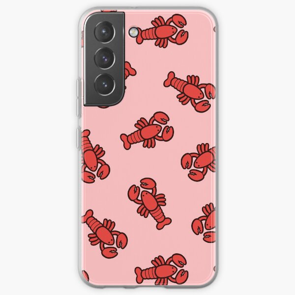 Lobsters Pattern on Light Pink Samsung Galaxy Soft Case