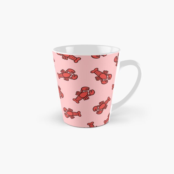 Lobsters Pattern on Light Pink Tall Mug