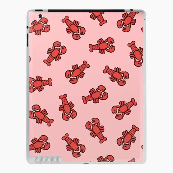 Lobsters Pattern on Light Pink iPad Skin