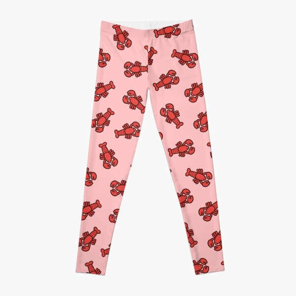 Lobsters Pattern on Light Pink Leggings
