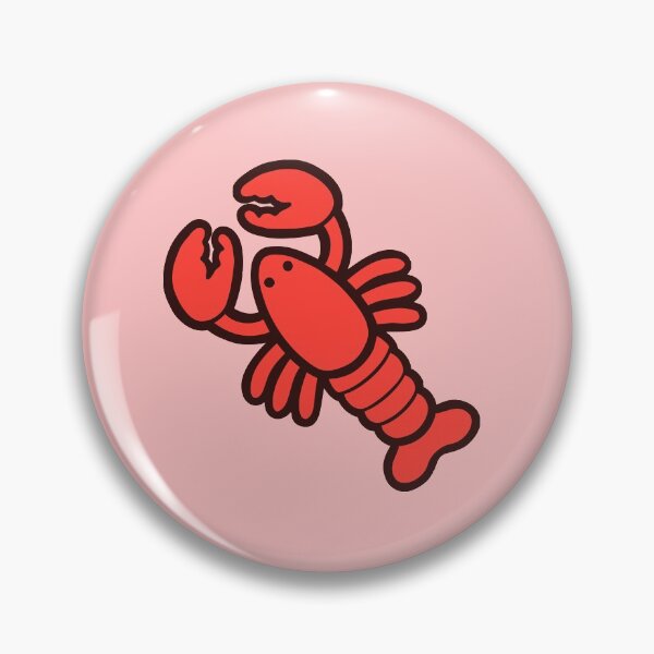 Lobsters Pattern on Light Pink Pin