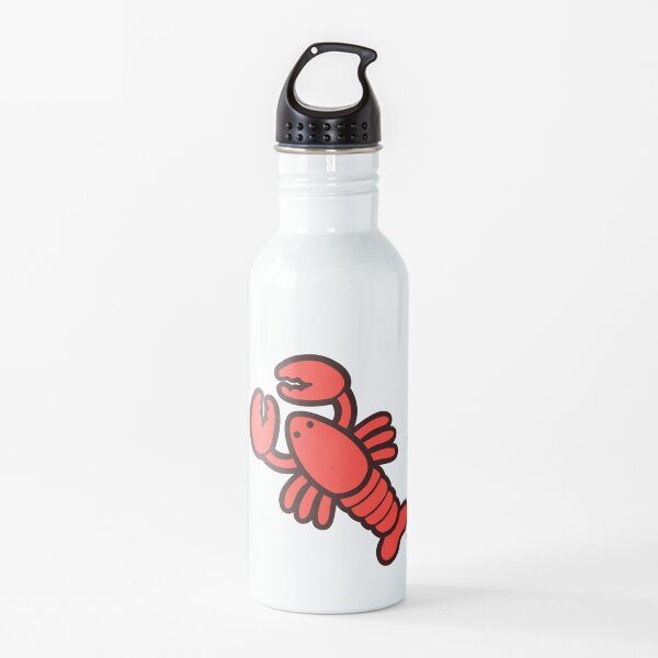 Lobsters Pattern on Light Pink Water Bottle