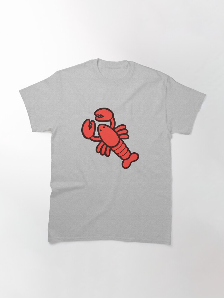Alternate view of Lobsters Pattern on Light Pink Classic T-Shirt