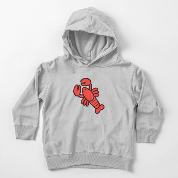 Lobsters Pattern on Light Pink Toddler Pullover Hoodie