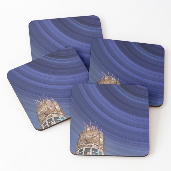 Item preview, Air traffic tower under blurred star trails designed and sold by Dannyhowe81.