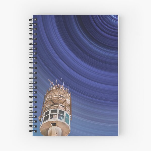 Item preview, Air traffic tower under blurred star trails designed and sold by Dannyhowe81.