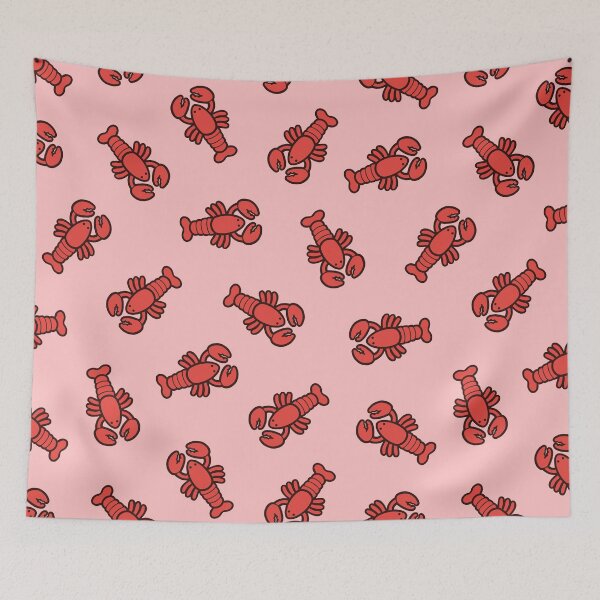 Item preview, Lobsters Pattern on Light Pink designed and sold by evannave.