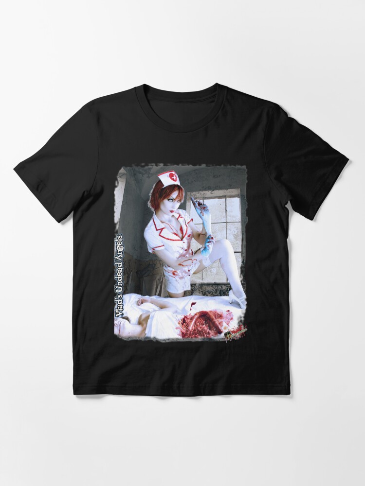 Alternate view of Live Undead Angels: Zombie Nurse Essential T-Shirt