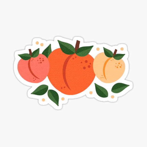 Peaches Sticker