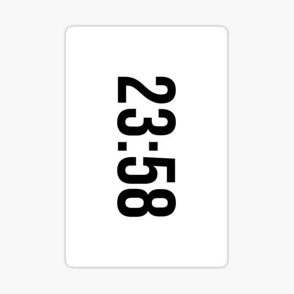 Item preview, 23:58 designed and sold by HyperBeamDesign.