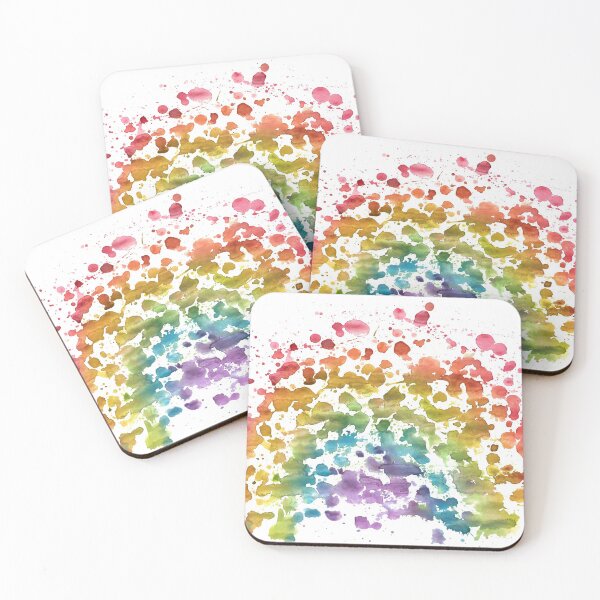 Item preview, Rainbow Splatter Watercolour  designed and sold by CoryRoberts.