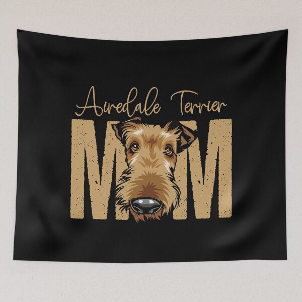 Item preview, Airedale Terrier Mom, Dog Mom Shirt, Gift idea for Airedale Terrier owner, Slim Fit T-Shirt designed and sold by ayotees.