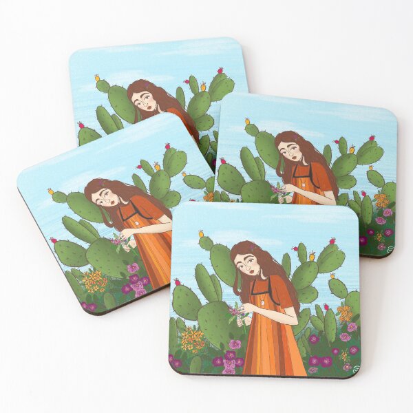 Item preview, Girl in the garden designed and sold by TigerLilyArt.