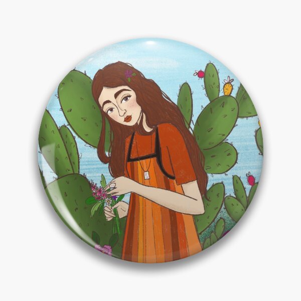 Item preview, Girl in the garden designed and sold by TigerLilyArt.
