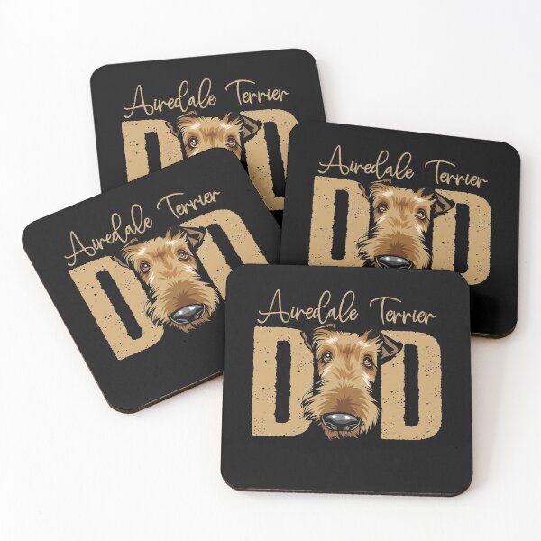 Item preview, Airedale Terrier Dad, Dog Dad Shirt, Gift idea for Airedale Terrier owner, Slim Fit T-Shirt designed and sold by ayotees.