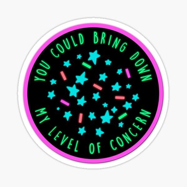 Niveau de luminosité Sticker